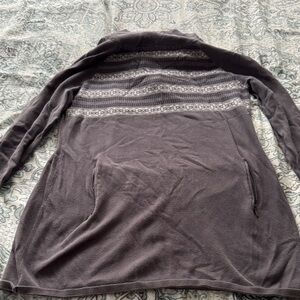 Akini Gray Knit hooded sweater